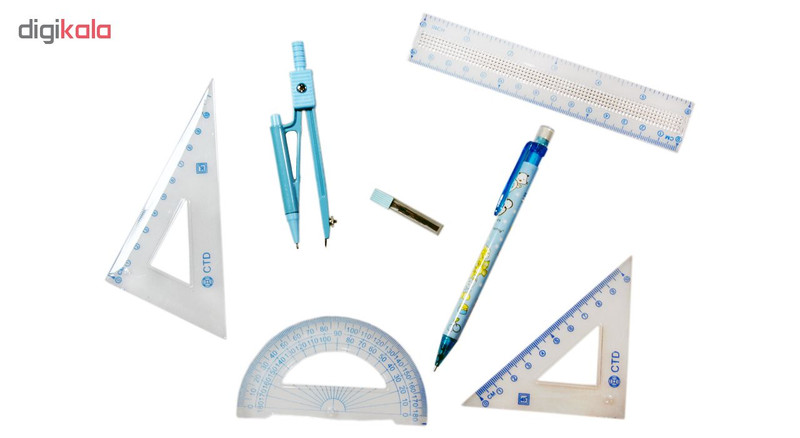 ست لوازم تحریر 7 تکه کراون مدل M-407 Blue ست لوازم تحریر 7 تکه کراون مدل M-407 Blue