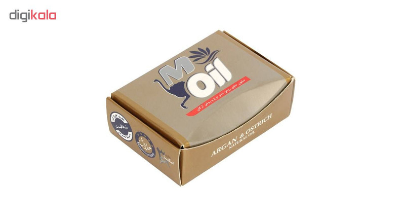 صابون روغن شترمرغ و آرگان ام ایل حجم 75 گرم بسته 3 عددی