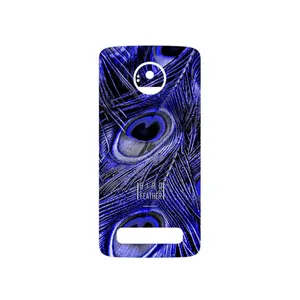 MAHOOT Purple Feather Cover Sticker for Motorola Moto Z