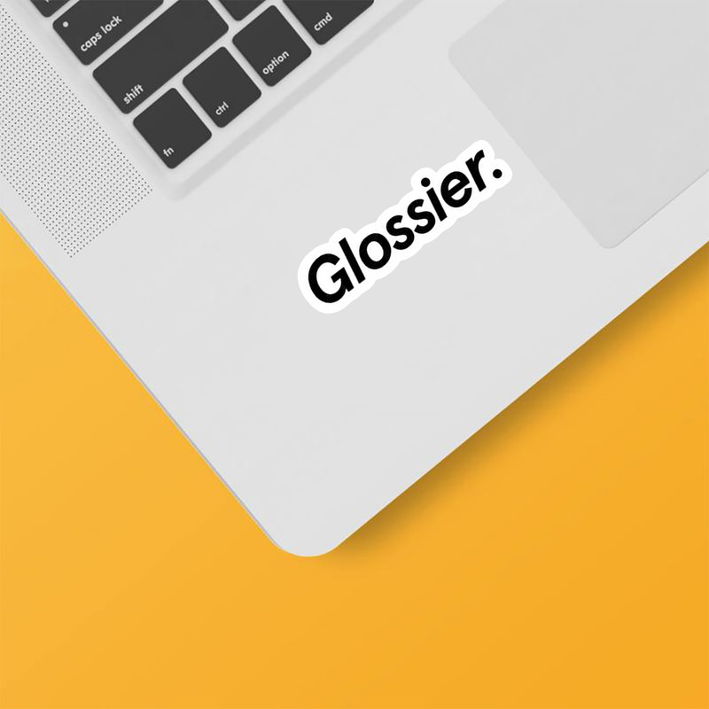 استیکر لپ تاپ و موبایل بووم طرح نوشته کد BM50