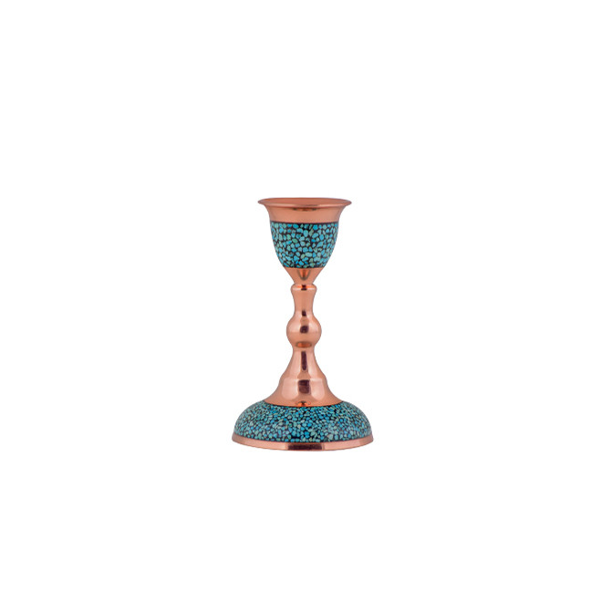 شمعدان فیروزه کوبی آقاجانی کد F026