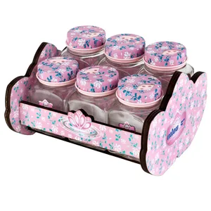 جای ادویه 7 پارچه نیلوفر مدل نیلو