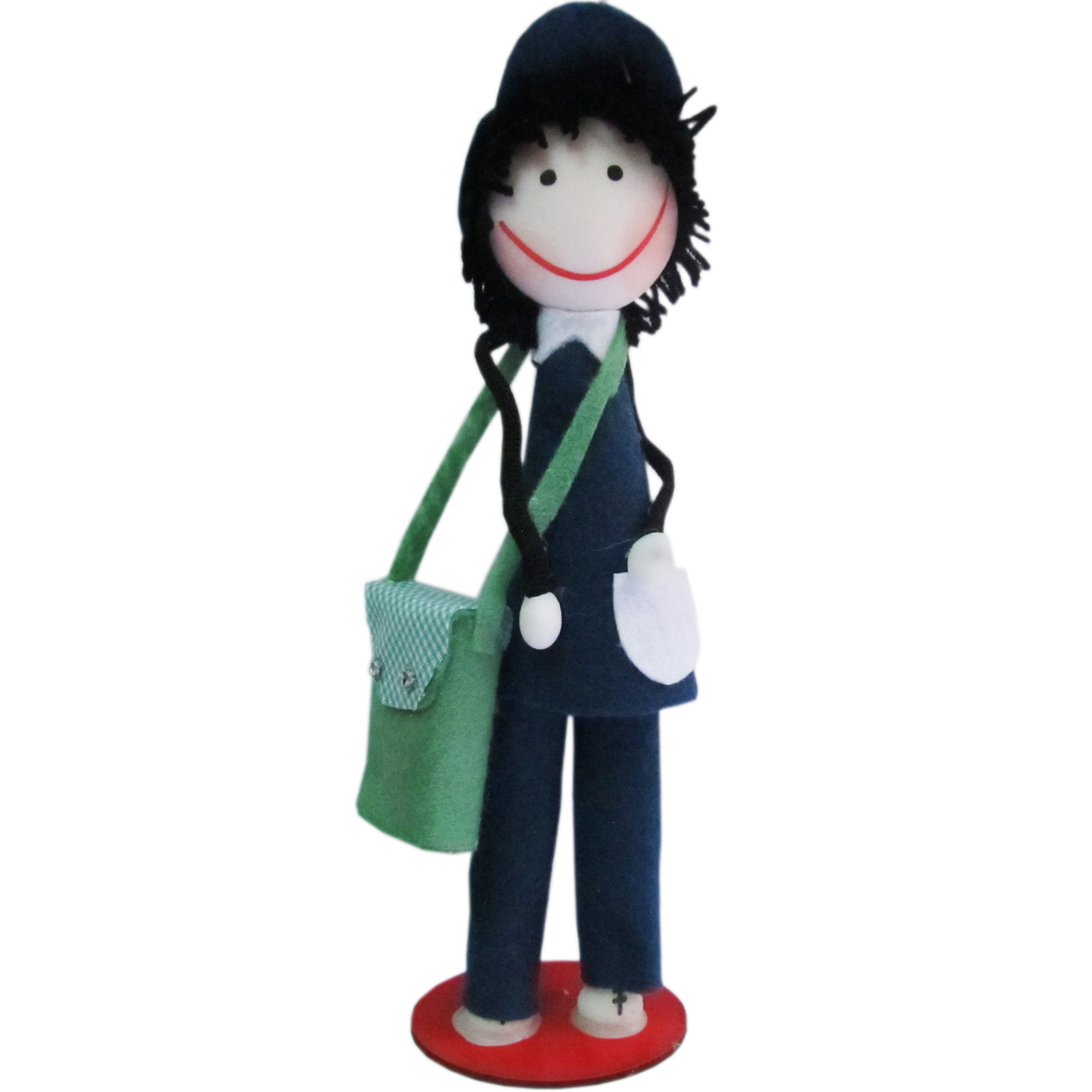 عروسک مدل تخشا پسر دبستانی کد TAKHSHA110 ارتفاع 26 سانتی متر