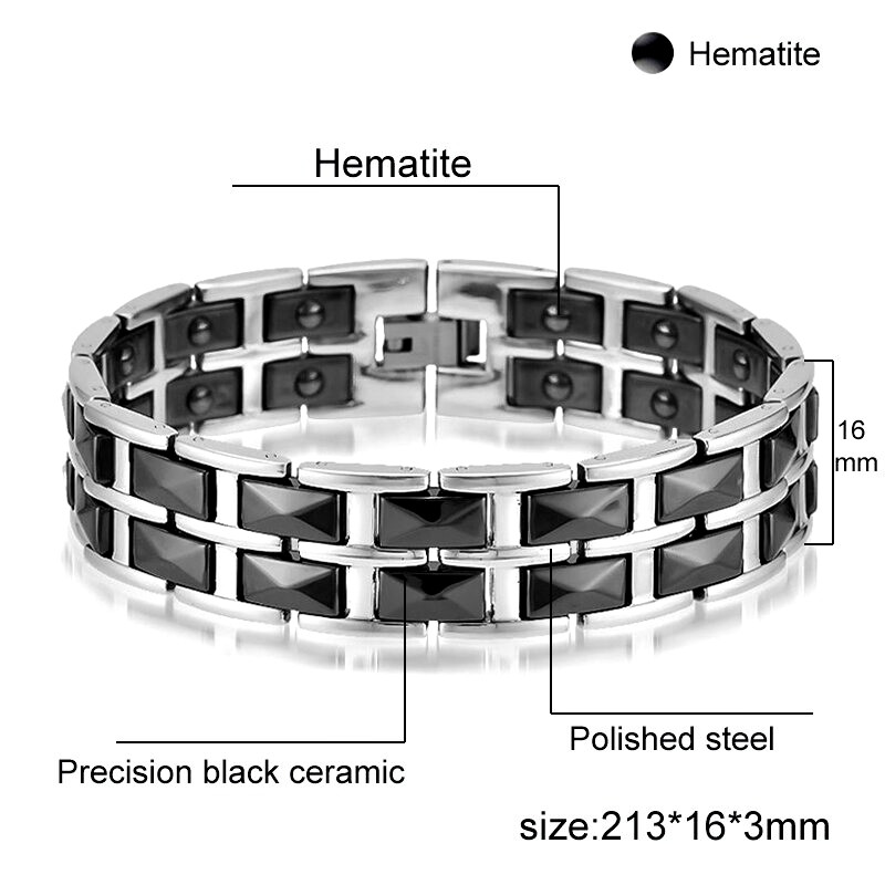 دستبند مغناطیسی مدل hematite کد 1m دستبند مغناطیسی مدل hematite کد 1m