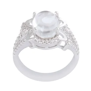 انگشتر نقره زنانه بازرگانی میلادی مدل سنگ درنجف کد AWR_1107