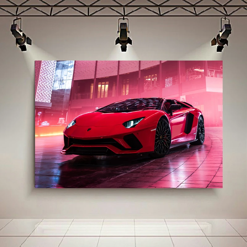 تابلو بوم طرح ماشین مدل Lamborghini Aventador S Roadster Ultra کد AR2719