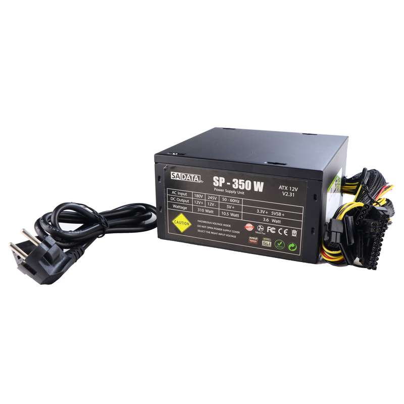منبع تغذیه کامپیوتر سادیتا مدل SP350 منبع تغذیه کامپیوتر سادیتا مدل SP350