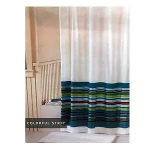 پرده حمام 200 × 140 رزین تاژ طرح راه راه رنگی