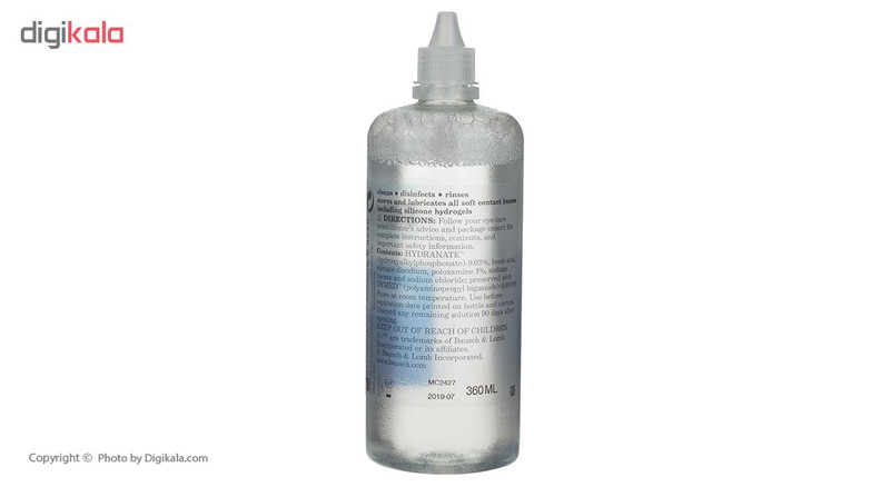 محلول شستشوی لنز رنیو مدل مولتی پلاس حجم 360 میلی لیتر