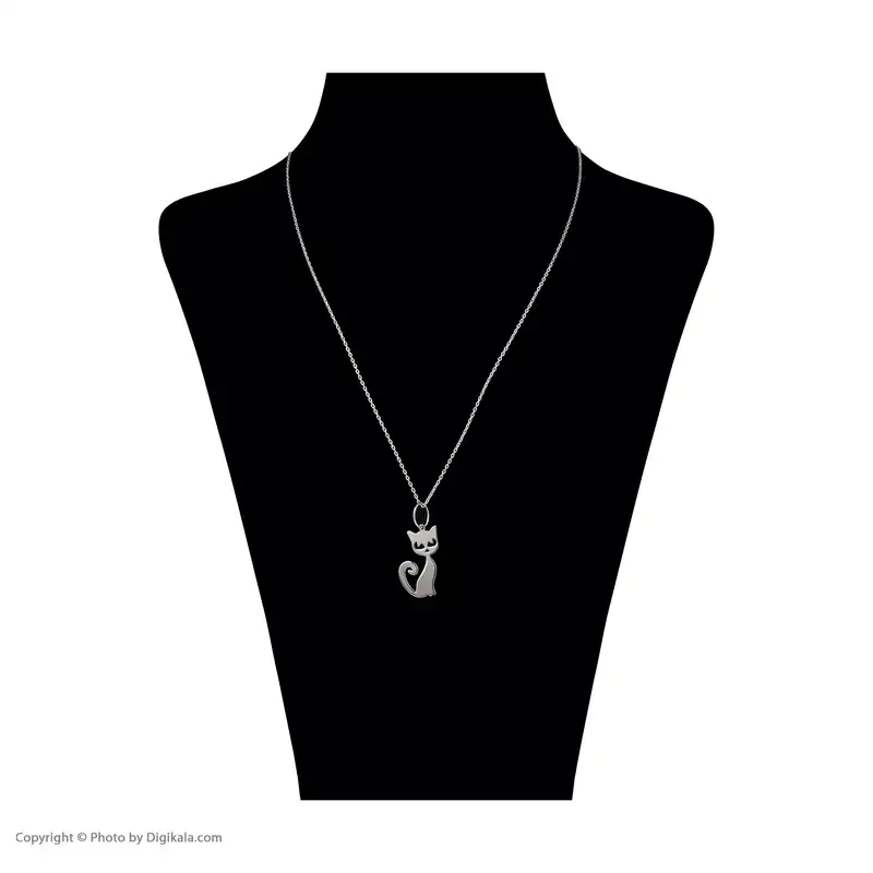 گردنبند نقره زنانه مدل  گربه 925