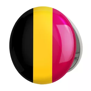 آینه جیبی خندالو طرح پرچم بلژیک مدل تاشو کد 20693 