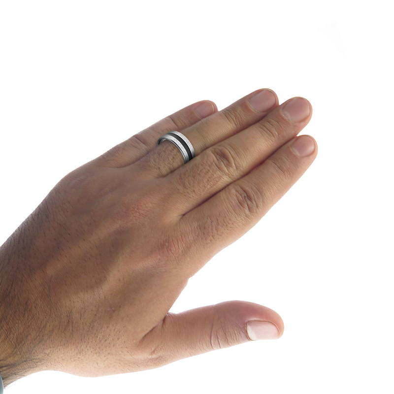 انگشتر مردانه مدل رینگی سیلور