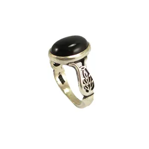 انگشتر نقره عقیق مردانه پارلا گوهر کد 3457