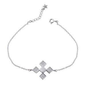   دستبند نقره زنانه بازرگانی میلادی کد DP_065