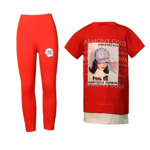 ست تی شرت و شلوار دخترانه مدل دختر و کلاه 14