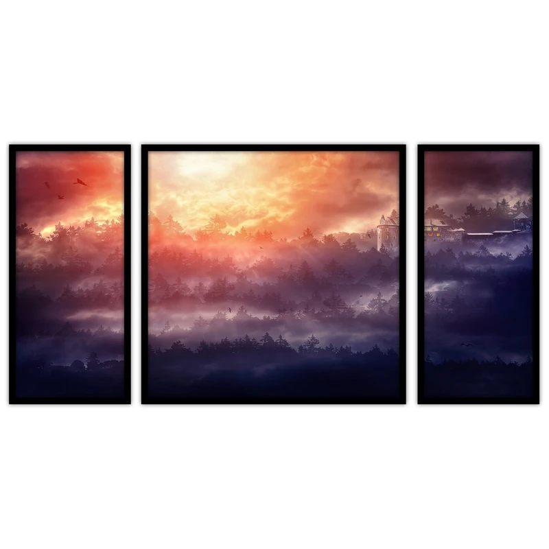 تابلو بکلیت طرح دکوراتیو و مدرن مدل B-bu3195 مجموعه 3 عددی