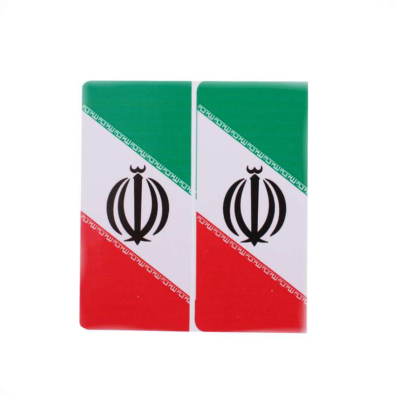 برچسب پلاک مدل ایران 01 بسته دو عددی
