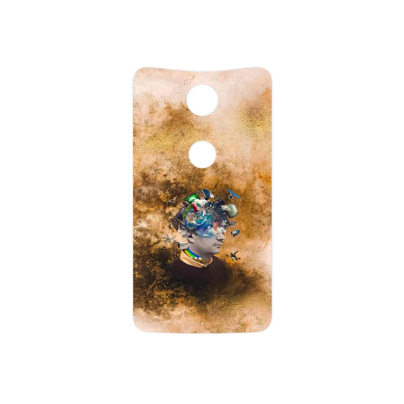 برچسب پوششی ماهوت مدل Collage of surreal Portrait of Men مناسب برای گوشی موبایل گوگل Nexus 6