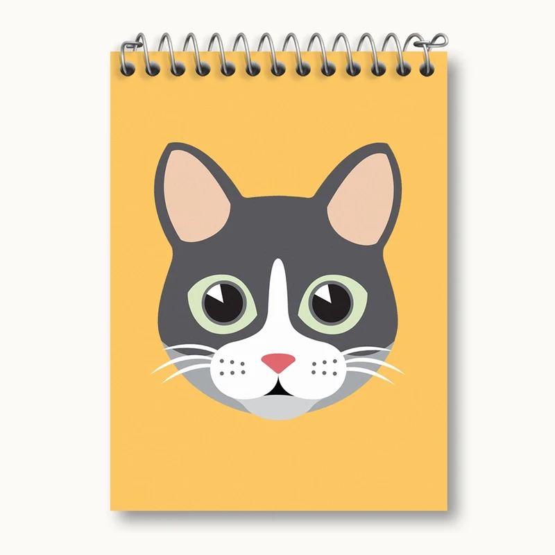دفتر یادداشت 50 برگ خندالو مدل گربه کد 5010