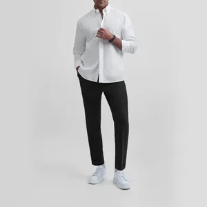 پیراهن آستین بلند یقه دکمه دار مردانه کروم مدل 2510112