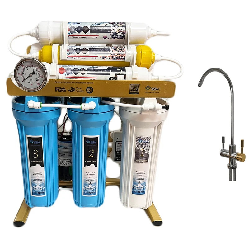 دستگاه تصفیه کننده آب اس اس وی مدل  GoldenBlue  2W X800 به همراه شیر تصفیه آب