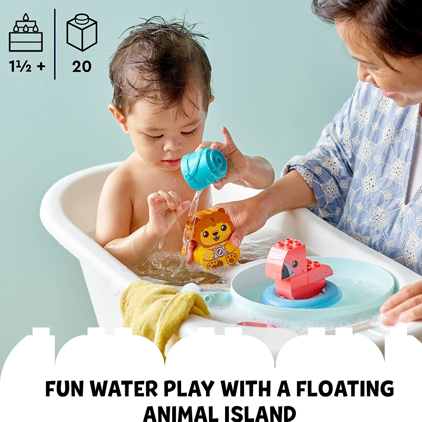 لگو سری Duplo مدل Bath Time Fun  Floating Animal Island کد 10966