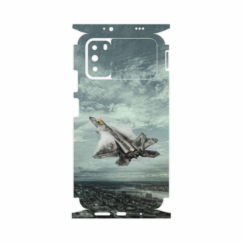 برچسب پوششی ماهوت مدل F-22 Raptor-FullSkin مناسب برای گوشی موبایل شیائومی Poco M3
