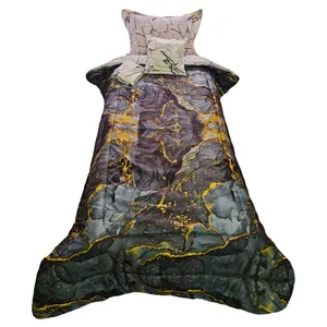 سرویس خواب طرح سه بعدی سنگ مرمر کد 22 یک نفره 4 تکه