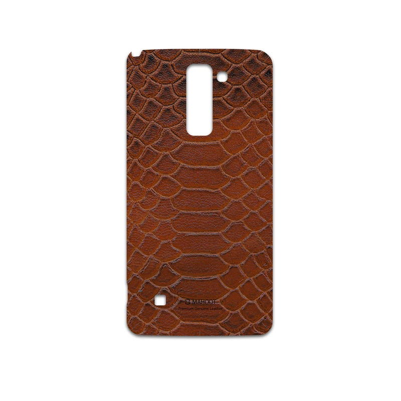 برچسب پوششی ماهوت مدل Brown-Snake-Leather مناسب برای گوشی موبایل ال جی Stylus 2