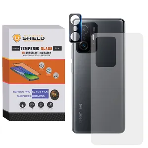 محافظ لنز دوربین آلتیمیت شیلد مدل 3D-UB مناسب برای گوشی موبایل شیائومی Mi 11T / 11T pro به همراه محافظ پشت گوشی