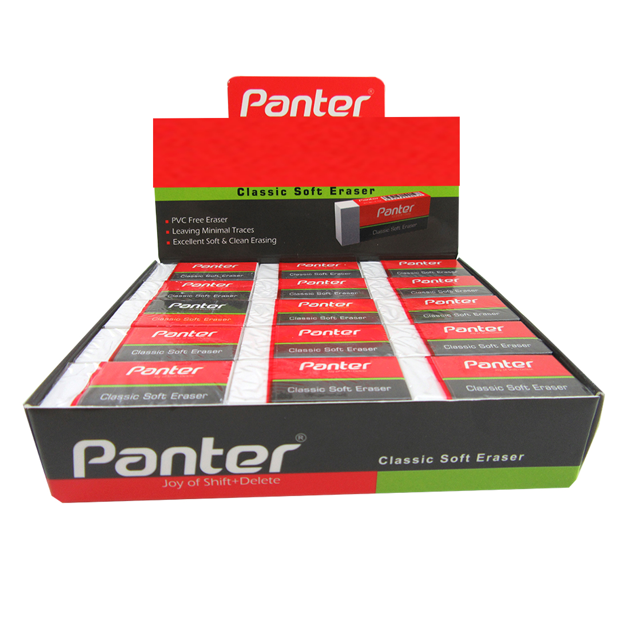 پاک کن پنتر مدل Classic Soft Eraser بسته 10 عددی