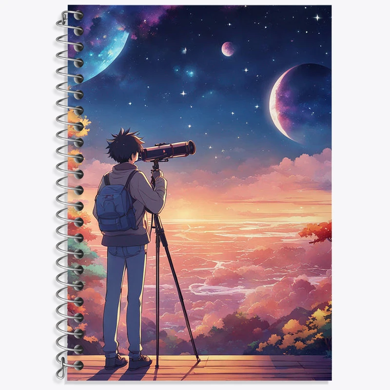 دفتر لغت 50 برگ خندالو طرح پسر و ماه کد N1938