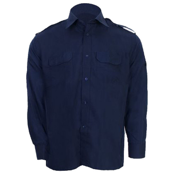 پیراهن مردانه نگهبانی و اداری سبلان مدل سرمه ای