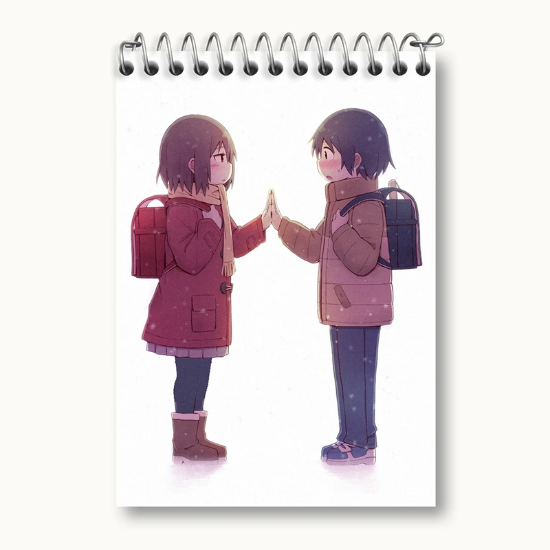 دفتر یادداشت 50 برگ خندالو مدل ساتورو و کایو انیمه اریزد کد 32220