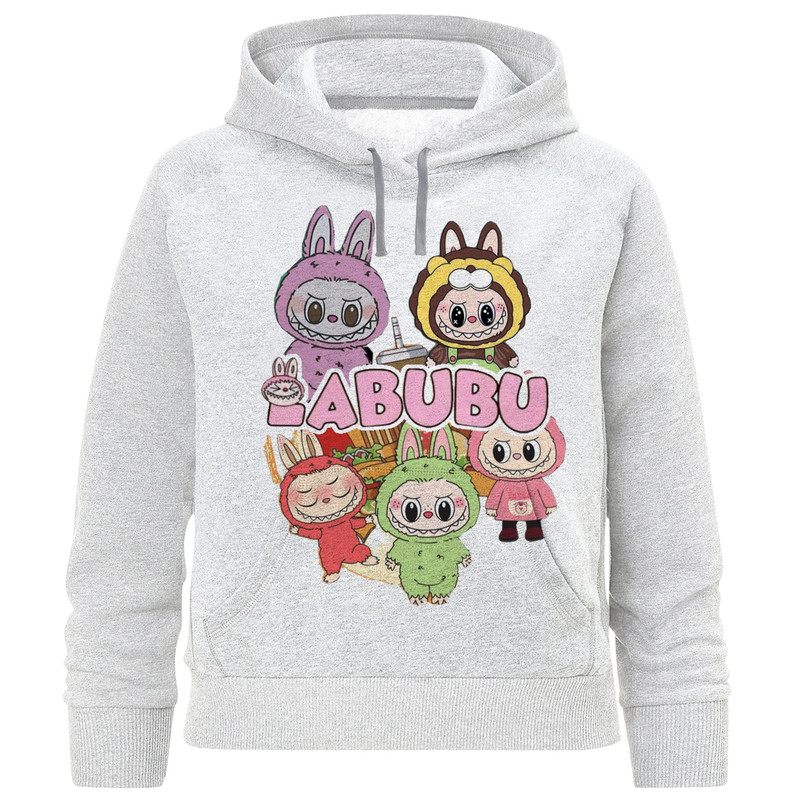 هودی دخترانه مدل A357 طرح لبوبو