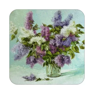 زیر لیوانی کاکتی طرح نقاشی رنگ روغن مدل mg10384