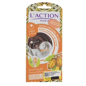 ماسک اسکراب و تسکین دهنده صورت لکسیون مدل Cocoa مقدار 15.0 گرم