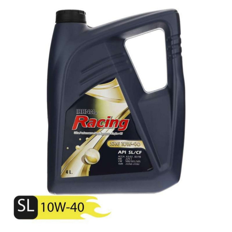 روغن موتور خودرو ایرانول مدل Racing 10W40 حجم 4 لیتر