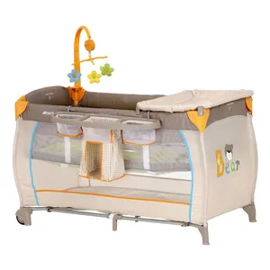 تخت و پارک بازی هاوک مدل Babycenter Bear