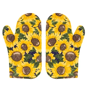 دستکش فر مدل D-sunflower بسته دو عددی
