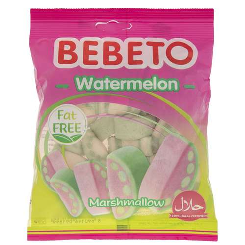 مارشمالو ببتو مدل Watermelon مقدار 60 گرم