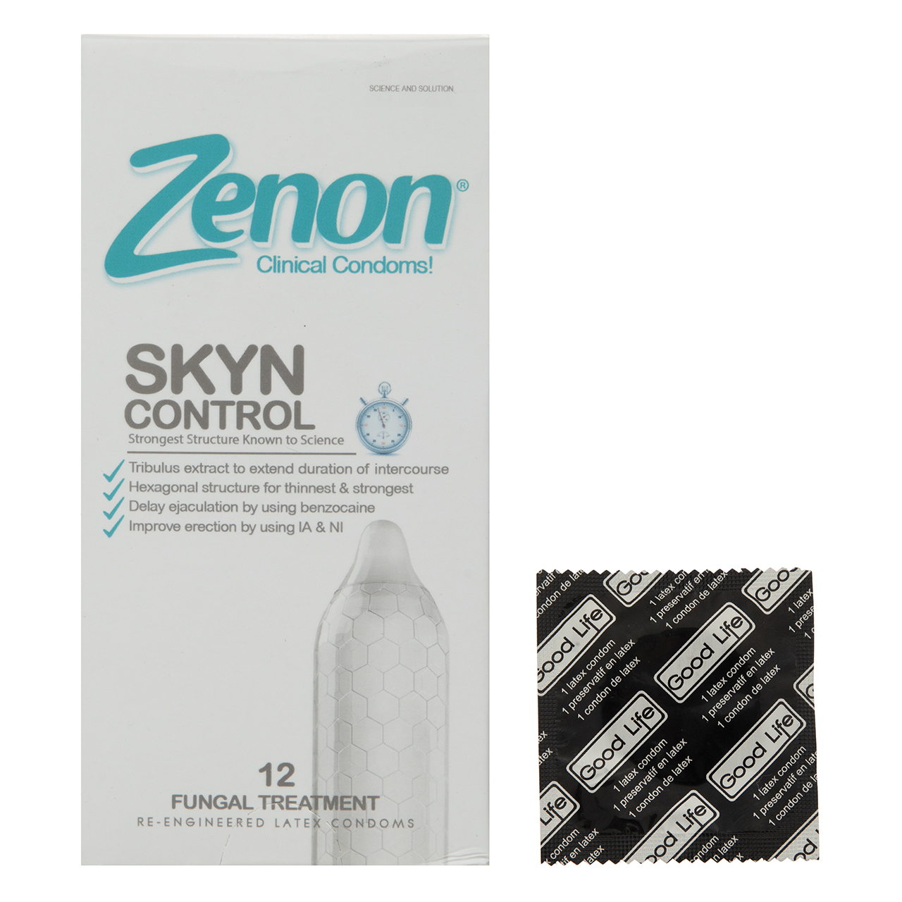 کاندوم زنون مدل Skyn Control بسته 12 عددی به همراه یک عدد کاندوم Good Life
