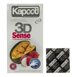 کاندوم خاردار کاپوت مدل 3D Sense بسته 12 عددی به همراه یک عدد کاندوم Good Life
