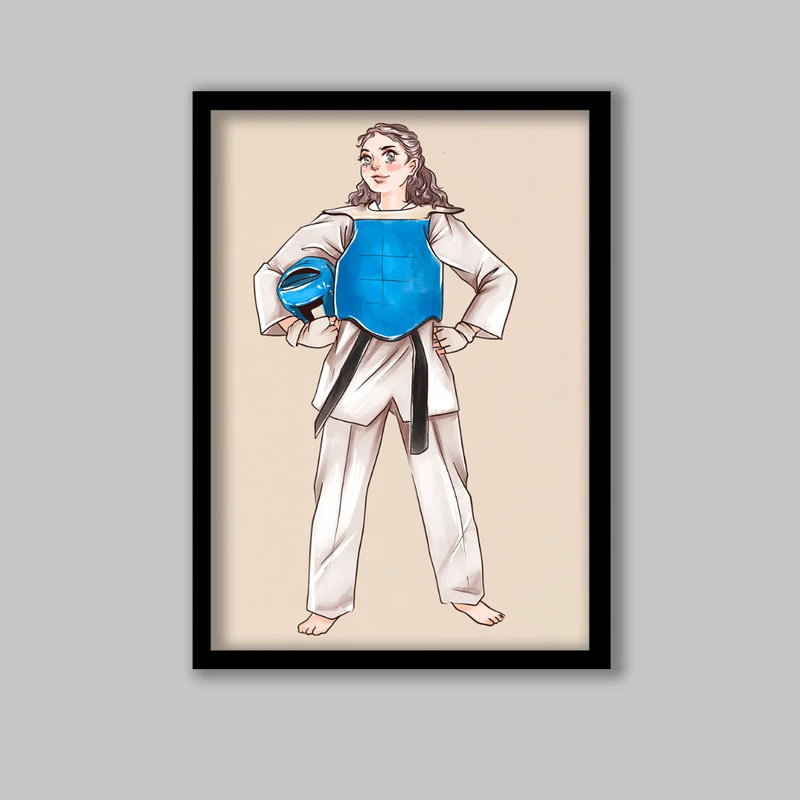 تابلو لیلیان طرح تکواندو کد LA-G10300-2