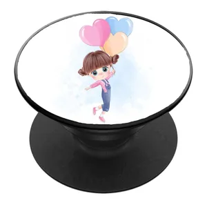 پایه نگهدارنده گوشی موبایل پاپ سوکت مدل دخترک ناز کد 01