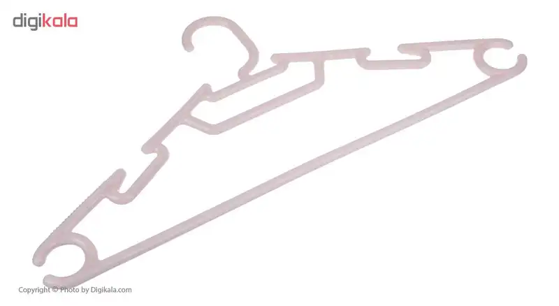 چوب لباسی ارج پلاستیک کد 840 بسته 6 عددی