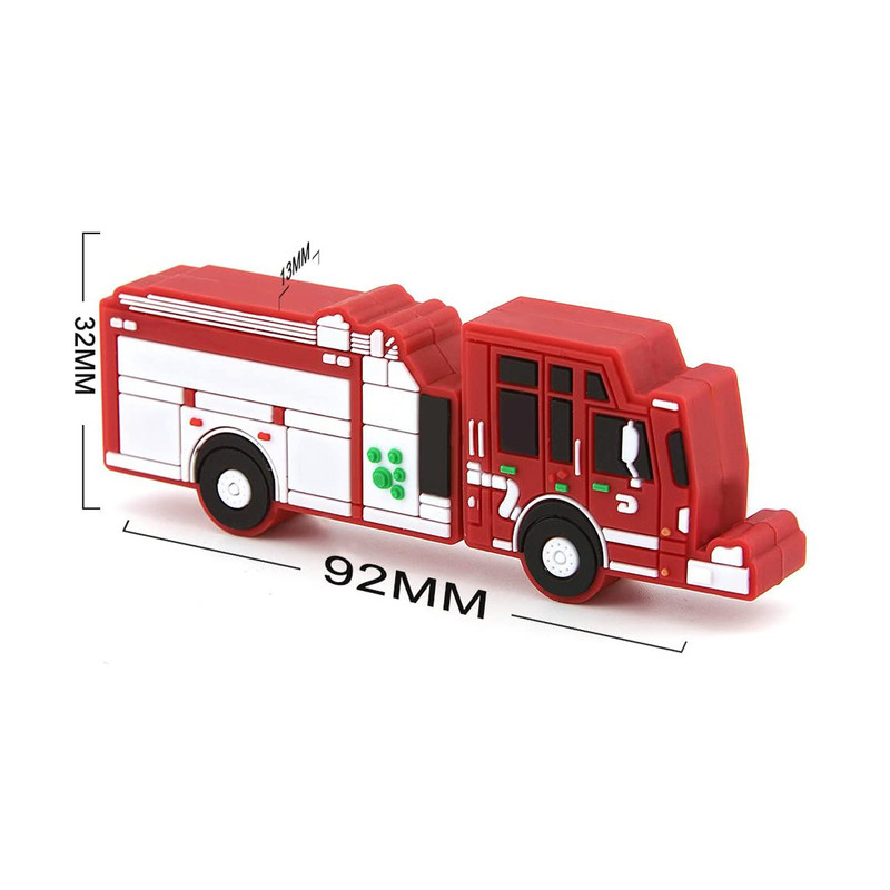 فلش مموری طرح ماشین آتش نشانی مدل UL-Firetruck ظرفیت 128 گیگابایت