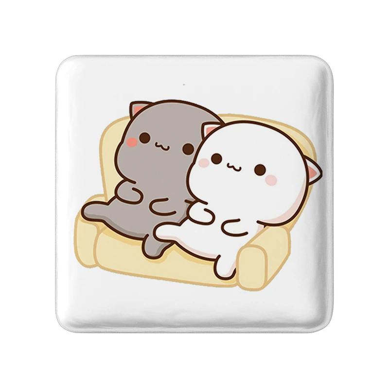 مگنت خندالو طرح گربه های بامزه  مدل مربعی کد 22035