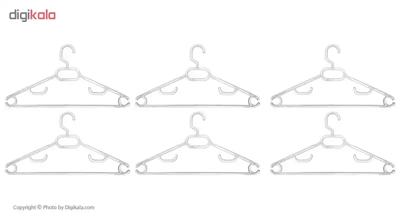 چوب لباسی ارج کد 142 بسته 6 عددی