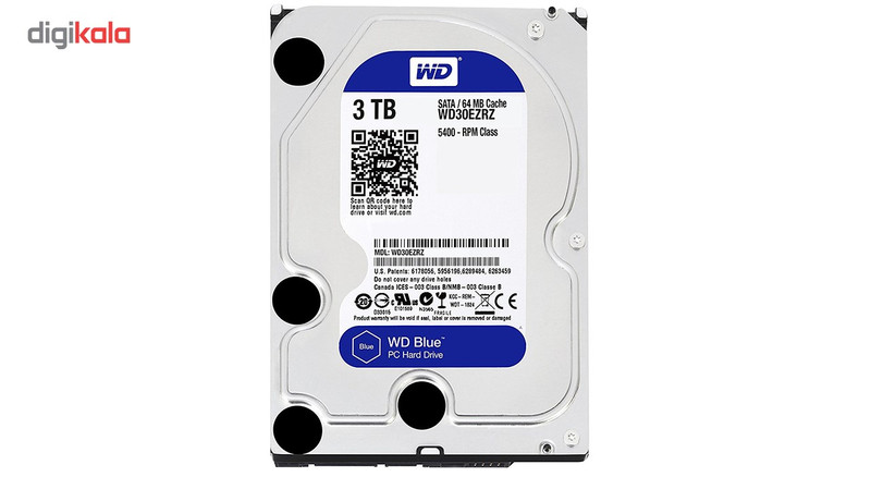 هارددیسک اینترنال وسترن دیجیتال مدل Blue WD30EZRZ ظرفیت 3 ترابایت 2